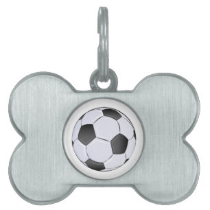 Placa Para Mascotas Balón de fútbol