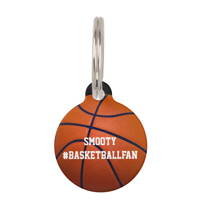 Placa Para Mascotas Baloncesto (Anverso)