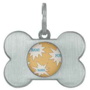 Placa Para Mascotas ¡Bam! ¡Prisionero de guerra! ¡Explosión! Estil