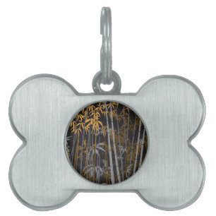 Placa Para Mascotas Bambú 4