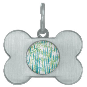 Placa Para Mascotas Bambú 6