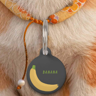 Placa Para Mascotas Banana Pet Tag