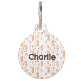 Placa Para Mascotas Bandana de perro de Pascua