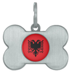 Placa Para Mascotas bandera de Albania
