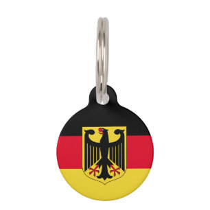 Placa Para Mascotas Bandera de Alemania