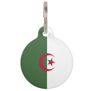 Placa Para Mascotas Bandera de Argelia