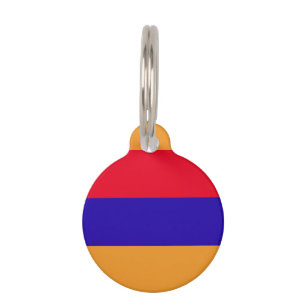 Placa Para Mascotas Bandera de Armenia