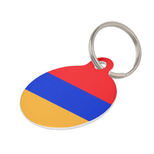 Placa Para Mascotas Bandera de Armenia