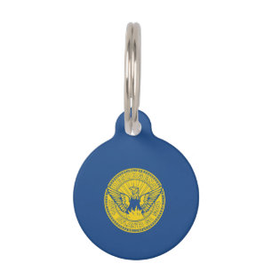Placa Para Mascotas Bandera de Atlanta, Georgia Pet ID Tag
