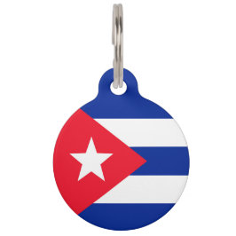 Placa Para Mascotas Bandera de Cuba