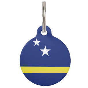Placa Para Mascotas Bandera de Curazao