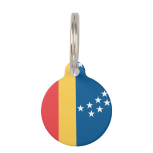 Placa Para Mascotas Bandera de Durham, Carolina del Norte