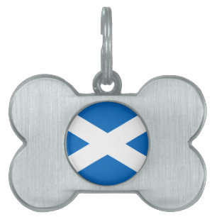 Placa Para Mascotas Bandera de Escocia - Bratach na h-Alba