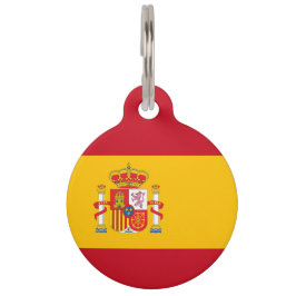 Placa Para Mascotas Bandera de España