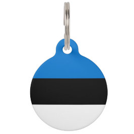Placa Para Mascotas Bandera de Estonia