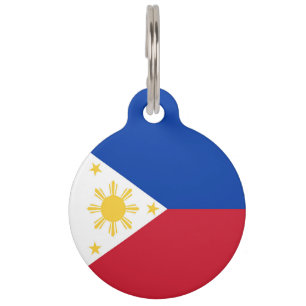 Placa Para Mascotas Bandera de Filipinas