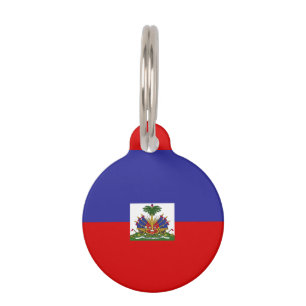 Placa Para Mascotas Bandera de Haití