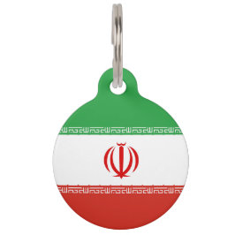Placa Para Mascotas Bandera de Irán