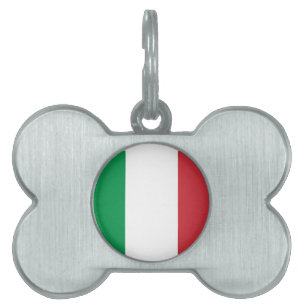 Placa Para Mascotas Bandera de Italia