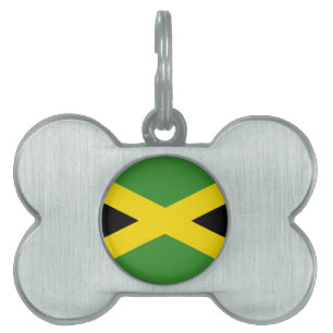 Placa Para Mascotas Bandera de Jamaica