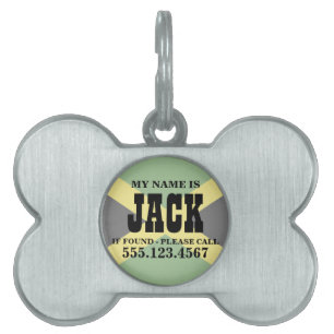 Placa Para Mascotas Bandera de Jamaica