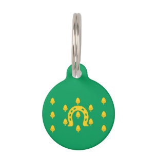Placa Para Mascotas Bandera de la etiqueta de identificación de mascot
