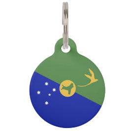 Placa Para Mascotas Bandera de la isla de los navidades