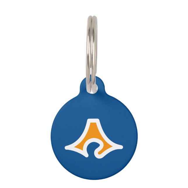 Placa Para Mascotas Bandera de la prefectura de Shizuoka, Japón (Anverso)