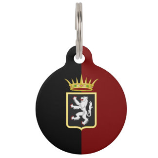Placa Para Mascotas bandera de la región de Valle d'Aosta (Italia)