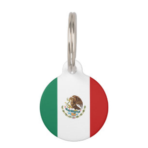 Placa Para Mascotas Bandera de México