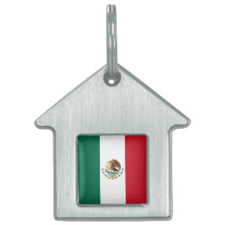 Placa Para Mascotas Bandera de México, Bandera de la República Mexican