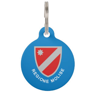 Placa Para Mascotas bandera de Molise (Región de Italia)