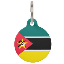 Placa Para Mascotas Bandera de Mozambique