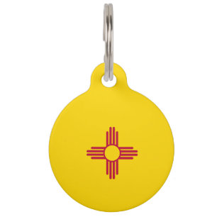 Placa Para Mascotas Bandera de New México