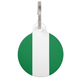 Placa Para Mascotas Bandera de Nigeria
