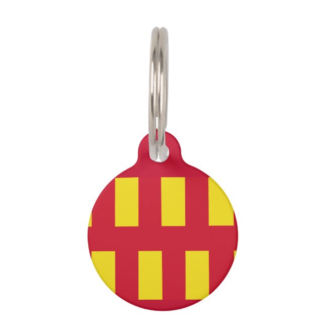Placa Para Mascotas Bandera de Northumberland (Reverso)