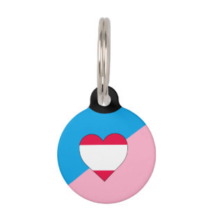 Placa Para Mascotas Bandera de Orgullo de Age Play