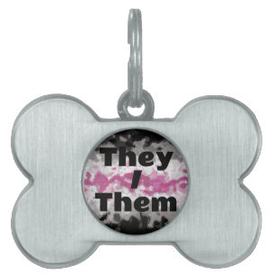Placa Para Mascotas Bandera de orgullo Librafemenina Boho personalizab