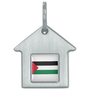 Placa Para Mascotas Bandera de Palestina