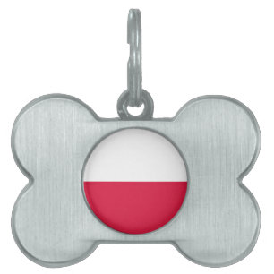 Placa Para Mascotas Bandera de Polonia