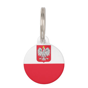 Placa Para Mascotas Bandera de Polonia
