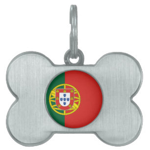 Placa Para Mascotas bandera de portugal