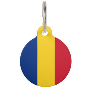 Placa Para Mascotas Bandera de Rumania