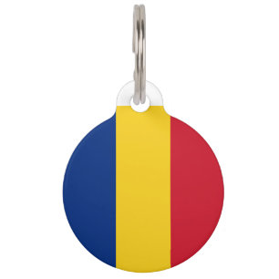 Placa Para Mascotas Bandera de Rumania