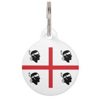 Placa Para Mascotas bandera de Sardegna (Región de Italia)