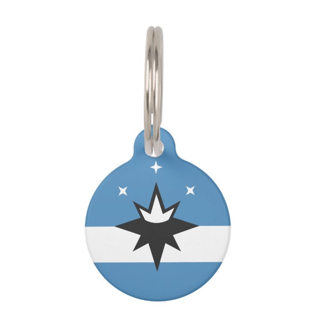 Placa Para Mascotas Bandera de Springfield, Misuri (Anverso)