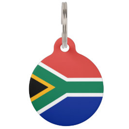 Placa Para Mascotas Bandera de Sudáfrica