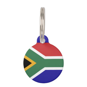 Placa Para Mascotas Bandera de Suráfrica