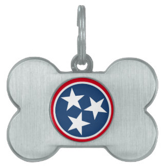Placa Para Mascotas Bandera de Tennessee
