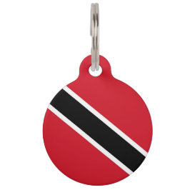 Placa Para Mascotas Bandera de Trinidad y Tobago